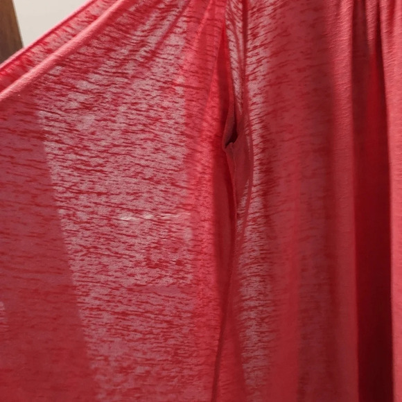 New Directions Pink Coral Open Front Long Sleeve Cardigan in Size XL - Picture 8 of 12